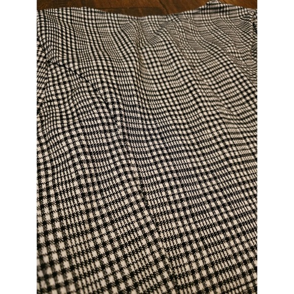 Wild Fable Plaid Crop Top Black White Checkered Front Zip Square Chic XS Preppy - Picture 4 of 6